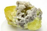 Striking Sulfur Crystal Cluster - Italy #207703-1